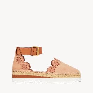 See By Chloe Glyn Espadrille Brown Suede